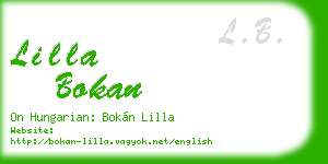 lilla bokan business card